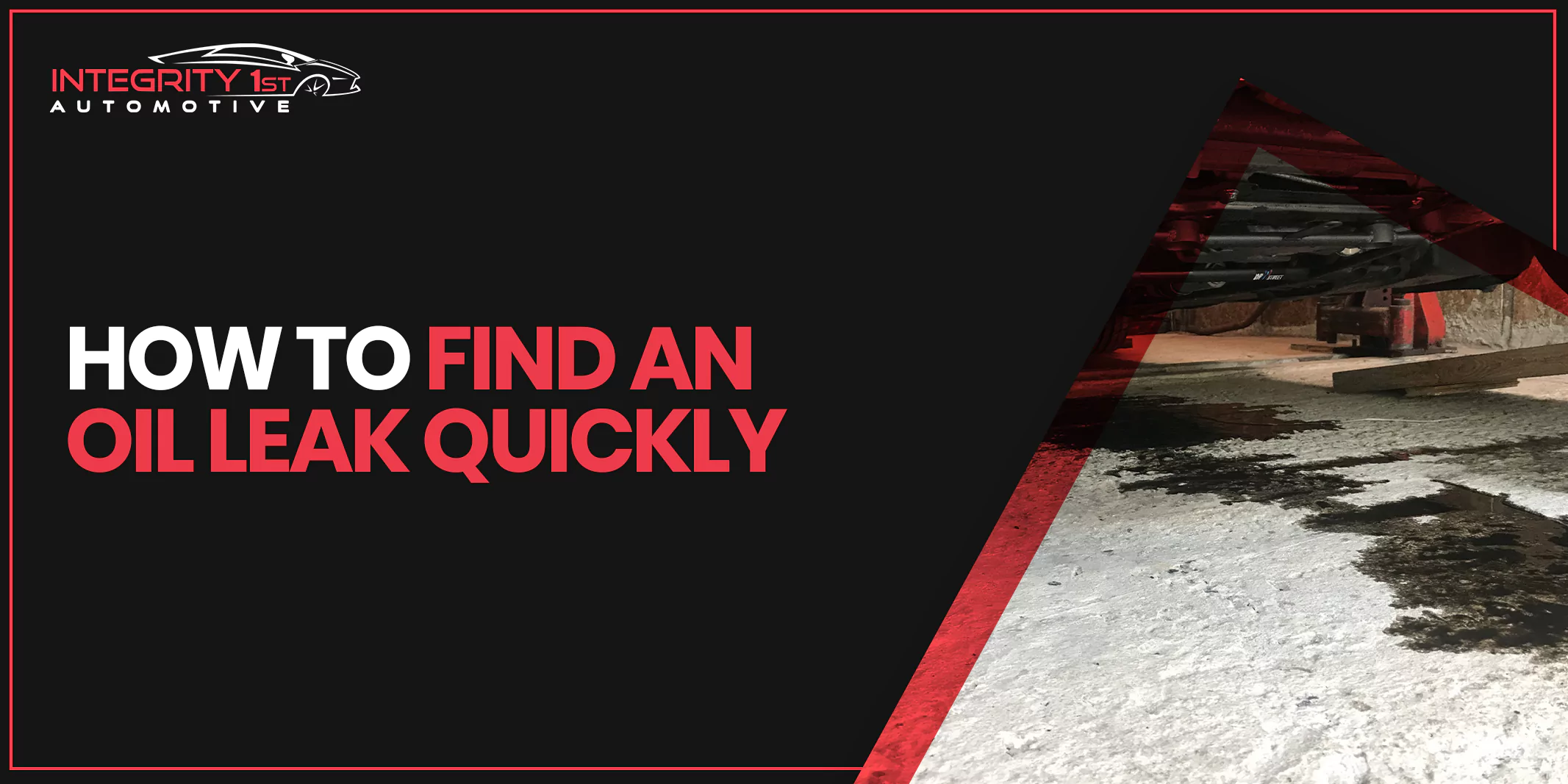 How to Find an Oil Leak